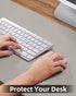 Office/Home(35"x17",Light Leather Desk Pad Protector,Large Mouse pad,Office Desk mat,Laptop Mat for Desk, Non-Slip PU