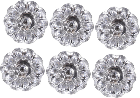 DOITOOL 6Pcs Mini Decorative Knobs for Cabinets Lightweight Plastic Handles for Jewelry