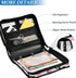 ALAZA 3 500 Ring Zipper Binder Milk Cow Pink Strawberry Binders Bag with Shoulder Strap Sheets Paper Organizer Trapper