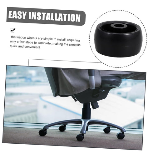 Commercial Alipis Versatile Plastic Caster Wheels Single Wheel for Office Chair Easy Install Rolling Cart Hardware