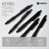 Kaco KEYBO Gel Ink Pens Black 5 Pieces 0.5mm Fine Point Aesthetic Pens School Office Supplies Stationery by Kaco