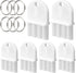 KH866 Universal Toilet & Paper Towel Dispenser Keys 6 Pack White Tissue Hard