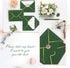 Teling 100 Pack A7 V Flap Envelope Invitations, 5 x 7 Fancy Envelopes with Gold Border for Bridal Shower Wedding