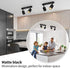 SGGSHENNAN 2 Gu10 (Black-2 Adjustable Spotlight Ceiling Light Fixture Light Track Lighting Indoor Directional Light