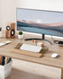 Laborio Computer Keyboard Stand for Desktop, Keyboard Riser Wrist Rest Holder for Easy Typing, Office Desk, Home