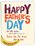 NobleWorks Jumbo Funny Father's Day Card (8.5 x 11 Inch) - Big Loving Greeting Card for Dad, Stepdad - Teacher J6946FDG