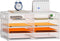 Marbrasse 4 Tier White Desktop Literature Organizer - Mesh Paper Organizer Desk Organizers for Office, Home, School