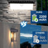 2500LM 3 (1-Pack) EMANER Motion Solar Flood Light Large Bright, Lighting Modes Security Wall Light Cordless, Outdoor