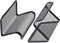 Black Metal Mesh Business Card Holder, Desk Organizer for Office Name Cards (Black, 6 Pack)