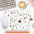 Square Mouse Pad, Beautiful Flowers Plants, Personalized Premium-Textured Custom Mouse Mat, Non-Slip Rubber Base