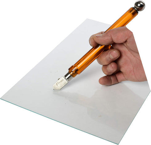 Professional Glass Cutter 3mm-12mm, Self-Oiling Tungsten Carbide Mosaic Tiles Mirror Glass Cutting Tool, Ergonoic Design Big Labor Saving Handle, Glass Mirror Scoring Tool