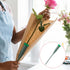 30Pcs 5.71 Inch Flower Water Tube, Plastic Floral Tubes for Fresh Flower Stem, Single Floral Vials with Caps Arranging