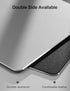 Hard Silver Aluminum Mouse Pad Mat - Ultra Thin Double Side for Gaming and Office (Small 9.05X7.08 Inch)
