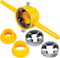 6PCS PVC Thread Maker Tool Kit, Reusable Pipe Threader Plumbing Tool with 1/2 Inch, 3/4 Inch, 1 Inch Dies