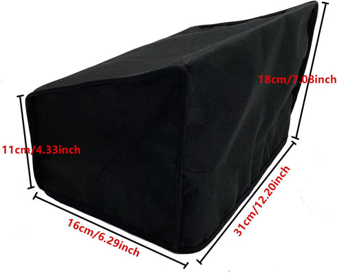 Wanty Black Antistatic Waterproof Dust-Proof Nylon Fabric Printer Cover Case Protector for Fujitsu ScanSnap Document