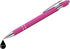 Rubberized Soft Touch Ballpoint Pen - Stylish Premium Metal Pen with Stylus Tip, Black Ink, Medium Point (Pink, 7)
