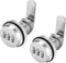 Lpraer Combination Cam Lock Security Locks Set of 2, Password Coded for Safety of Box Cabinet Drawer Mailbox