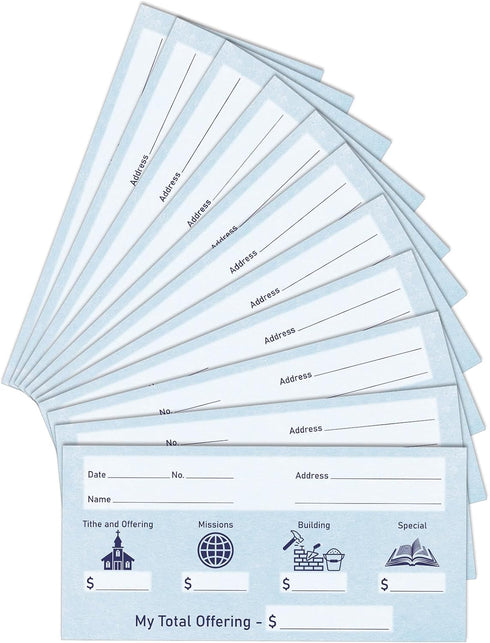 Eaasty 200 Pieces Church Offering Envelopes, My Offering Bill Size for Donations and Religious Occasions