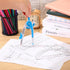 EBOOT Set, 6 Inch 180 Student Geometry Math Drawing Compass and Clear Swing Arm Protractors Degree Math