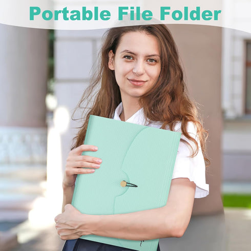 Sooez 7 Pocket Expanding File Folder, Premium Accordion Organizer, Letter Size Folders for Documents, Portable School