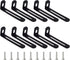 Generic 10 Pcs Adjustable Corner Bracket, 2.8"x1"x0.6" Metal Slotted L Brackets Heavy Duty