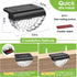 12 Pack Greluna Solar Fence Lights Outdoor, Waterproof Deck Lights, Auto Dusk to Dawn Step Lights with Warm White Glow