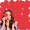 60 Pcs Red Heart Cutouts Paper Valentine's Day Heart Shape Cut-Outs Confetti