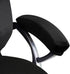 Trycooling 2 Pcs Polyester Removable Machine Washable Office Chair Armrest Slipcovers (Black)