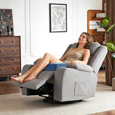 Yueyocici Corduroy Recliner Seat Cushion, Large High Density Foam Square Seat Cushion for Recliner Chair, Office Chair