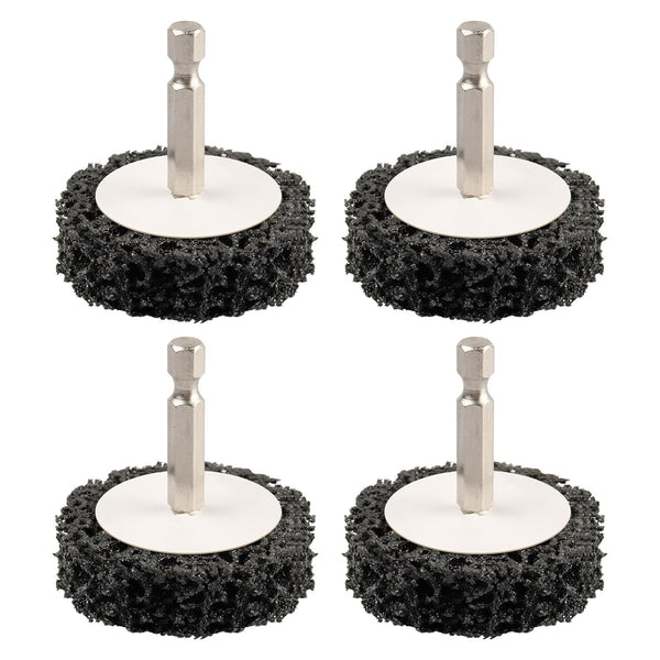 2" 4Pcs Quick Change Easy Strip Discs with 1/4" Hex Shank, Paint Stripper Wheel for Removing Paint and Rust