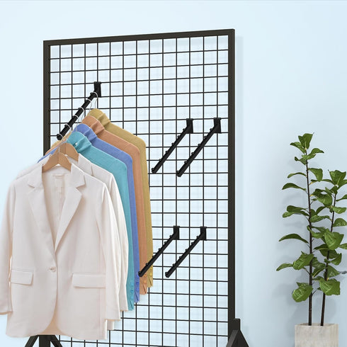 Polmart 8 Pack Gridwall Waterfall Hook, 6 Ball Wire Gridwall Hangers, Accessories for Retail Shop Display and Trade Show