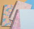 Yansanido Spiral Notebook, 4 Pcs A5 Thick Leaves Design Hardcover, 8mm Ruled, 4 Color, 80 Sheets - 160 Pages Journals