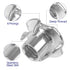Etauwe 5/16"-18 304 4-Pronged 25 T-Nuts Stainless Steel, Tee Nut for Wood, Rock Climbing Holds, Furniture, PCS