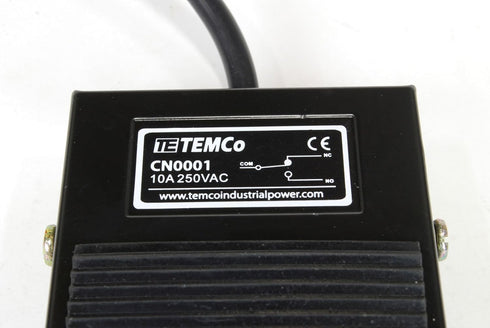 TEMCo Industrial Foot Switch CN0001-10A SPDT NO NC Electric Power Pedal Momentary CNC