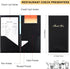 CHENGU 20 Packs 11 4.7 0.08 Inch Restaurant Check Presenters Guest Check Card Holder Black with Gold Thank You Imprint