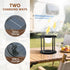 FUYO 7.6-Inch Dimmable Solar Rechargeable Camping Lantern - Outdoor Table Lamp with Warm White Light, RGB
