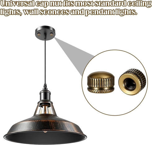Jxiwfvl 10PCS M5 Lamp Screw Cap Bronze Screw Caps for Light Fixture Ceiling Light Cover Replacement Lamp Shade Screws