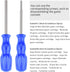 Gamebit Screwdriver Set, Security Bit Set 3.8mm and 4.5mm for Virtual Boy, Nintendo, Sega Consoles - Blue