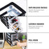 SEWACC Plastic Drawers, 4-Layer Small Drawer Organizer, Desktop Organizer with Transparent Drawers, Office Supplies