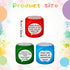 CHENGU 24pcs 3 Reading Comprehension Cubes Colored Language Reading Manipulatives Learning Cube Question Dice Tools