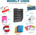 PAG 5 Tier Hanging Wall File Holder, Mesh Office Organizer for Papers/Folders/Files, Black