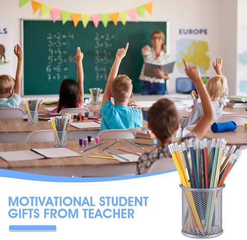 Sabary 100 Pcs Inspirational Mood Pencils, Colorful Motivational Saying 2 HB Pre Sharpened Pencils