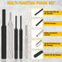 23PCS Set, Set Hammer Set Beaiguna Punch Upgraded Roll Pin Punch Mechanic Tools, Punch and with Bench Block, Steel