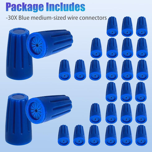 30PCS Waterproof Wire Electrical Connectors: 22AWG-12AWG for Landscape Light and Irrigation Valves, Outdoor Seal