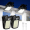 Tryme Clip on Solar Lights Outdoor Motion Sensor Lights 60 LEDs, 3