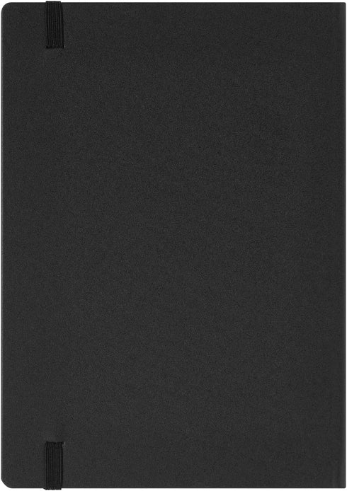 Maruman MNEMOSYNE Journal Notebook, 8.5 x 6.02 Inches, 5mm Dot Grid, Hard Cover with Elastic Band, 120 Sheets