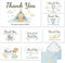 C2U Baby Shower Thank You Cards for Boy - 24 Pack with