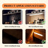 Tweegy 54 11.8 inches Dimmable Closet Under Cabinet Lights, LED Rechargeable Battery Operated Motion Sensor Light