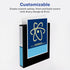 Avery Economy Showcase View 3 Ring Binder, 1-1/2 Inch Slant Rings, 1 White Binder (19651)
