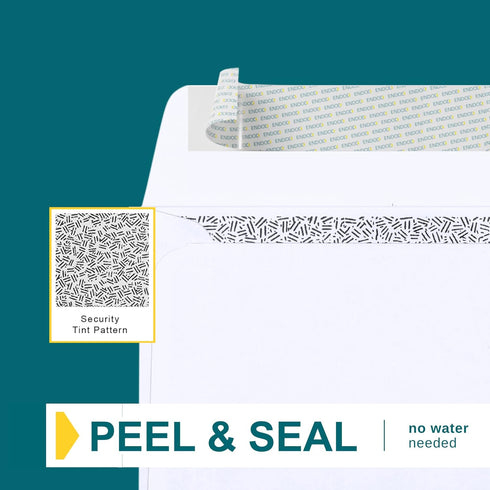 EnDoc #6 3/4 Security Envelopes, Self-Seal, 500 Count, 6 1/2 x 3 5/8 Inch, Privacy Tinted Windowless